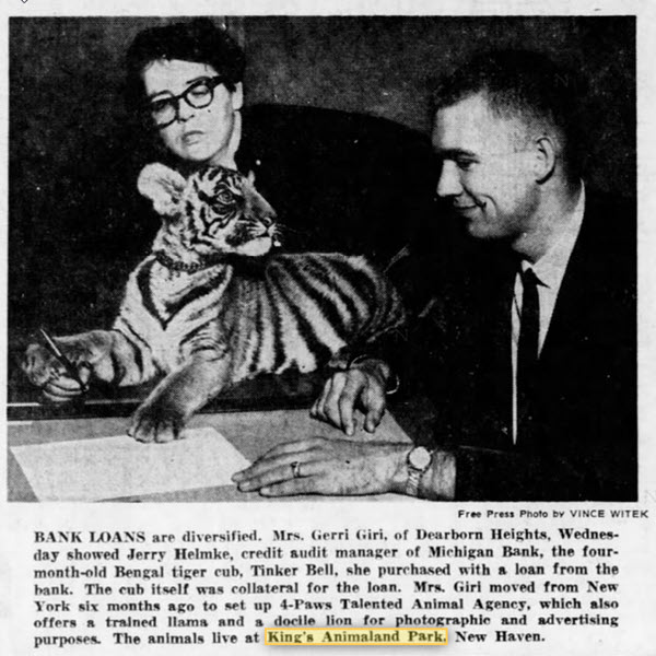 Kings Animaland Park - Dec 10 1964 Article On Loan (newer photo)